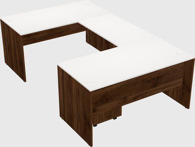 U-shaped desk