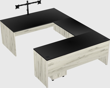 U-shaped desk