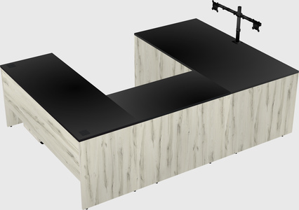 U-shaped desk