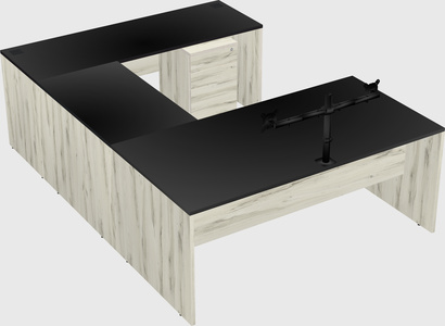 U-shaped desk