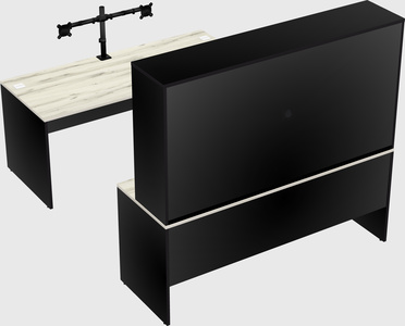 U-shaped desk