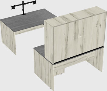U-shaped desk