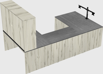 U-shaped desk