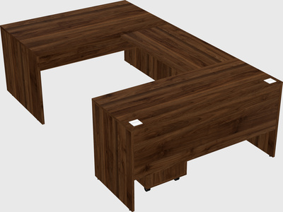 U-shaped desk