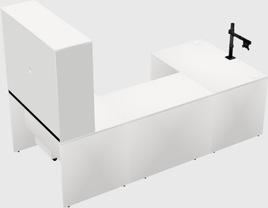 U-shaped desk