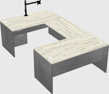U-shaped desk