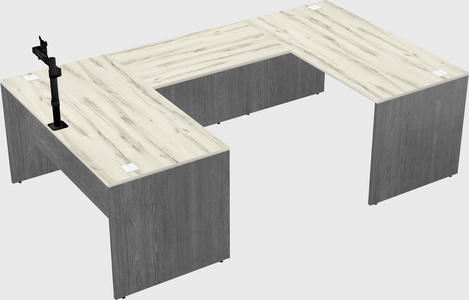 U-shaped desk