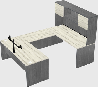U-shaped desk