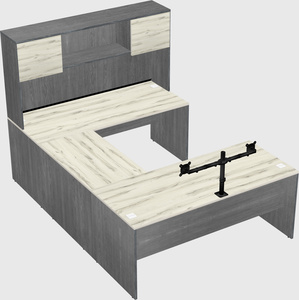 U-shaped desk