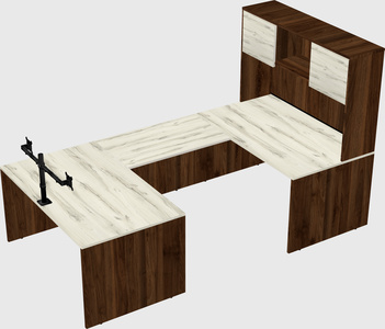U-shaped desk
