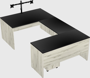 U-shaped desk
