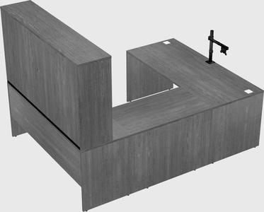 U-shaped desk