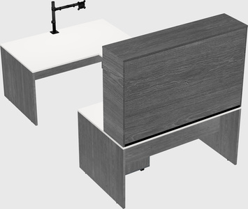 U-shaped desk