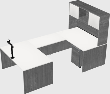 U-shaped desk