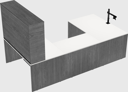 U-shaped desk