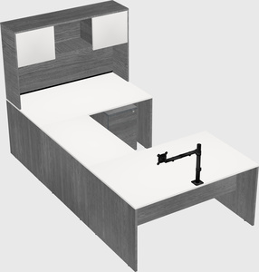 U-shaped desk