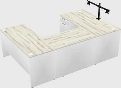 U-shaped desk