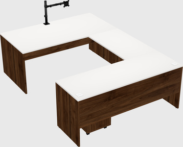 U-shaped desk