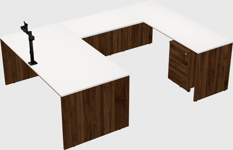U-shaped desk