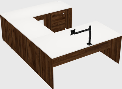 U-shaped desk