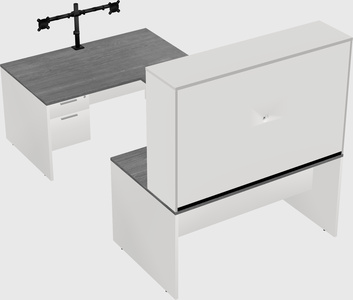 U-shaped desk