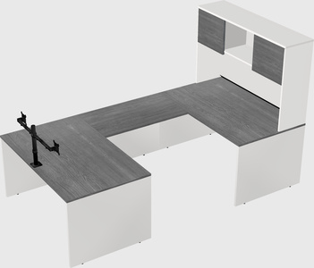 U-shaped desk