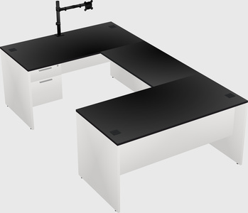 U-shaped desk