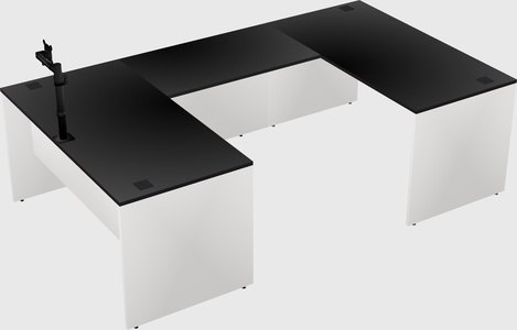 U-shaped desk