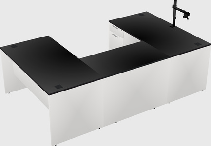U-shaped desk