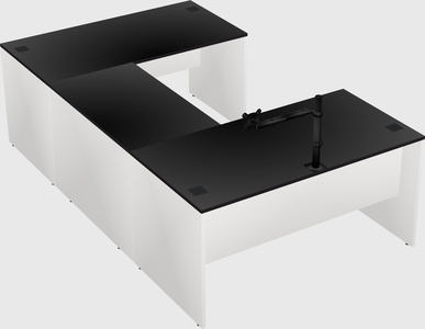 U-shaped desk