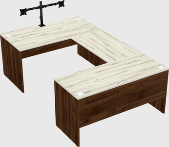 U-shaped desk
