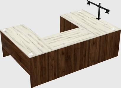 U-shaped desk