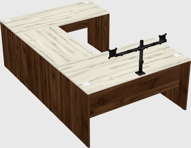 U-shaped desk
