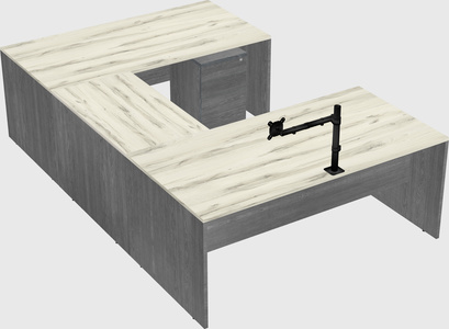 U-shaped desk