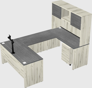 U-shaped desk