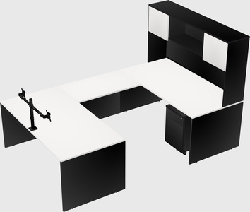 U-shaped desk