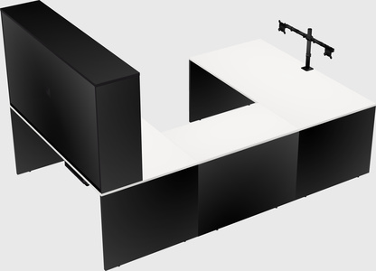 U-shaped desk