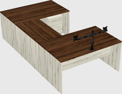 U-shaped desk