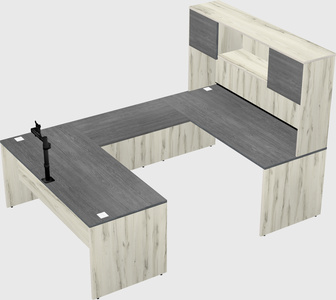 U-shaped desk