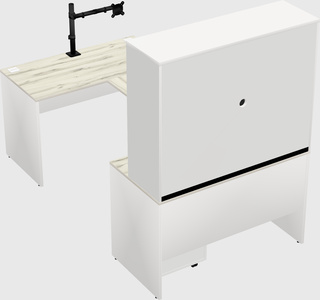 U-shaped desk