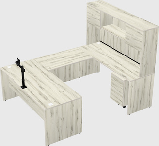 U-shaped desk