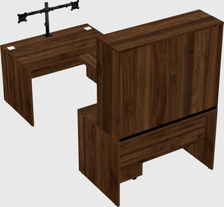 U-shaped desk