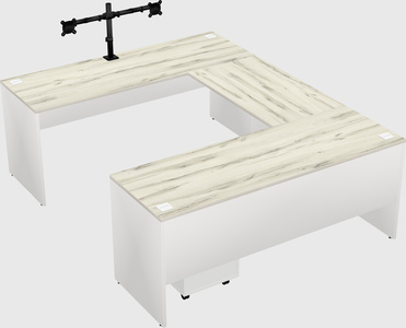 U-shaped desk