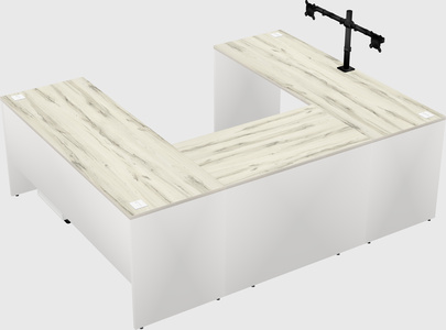 U-shaped desk