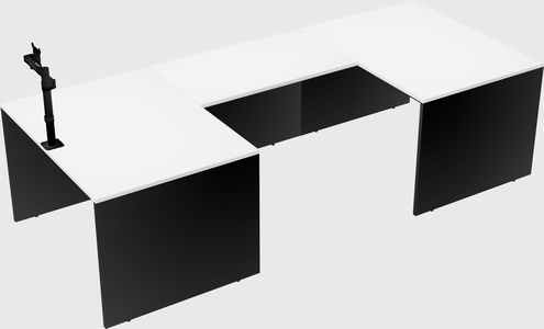 U-shaped desk