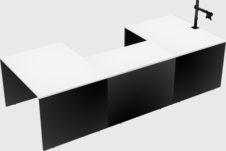 U-shaped desk