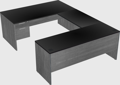 U-shaped desk
