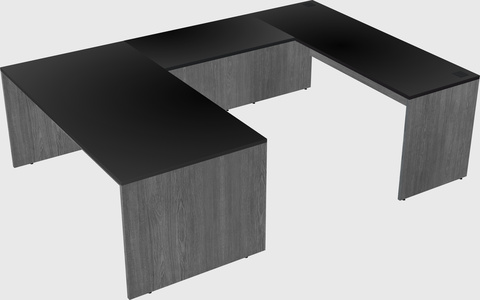 U-shaped desk