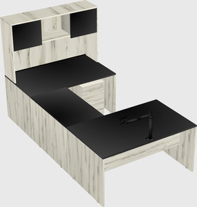 U-shaped desk