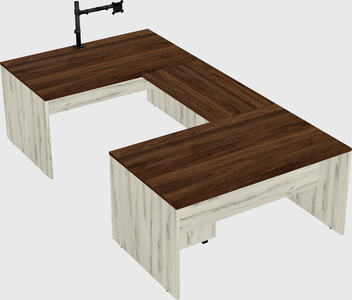 U-shaped desk